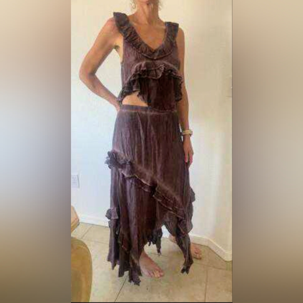 🍂NWT Free People two piece boho maxi dress set - Picture 12 of 13